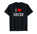 I Love Soccer I Heart Soccer Funny T-Shirt - Fun Novelty Design for Adults