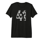 Soccer Number 41 Favorite Player 41 T-Shirt - Graphic Print Men Women