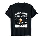 Soccer Player Just Who Loves Soccer T-Shirt - Streetwear Style for Adults