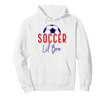 Soccer Lil Bro Soccer Brother Support Hoodie - Minimalist Print Unisex