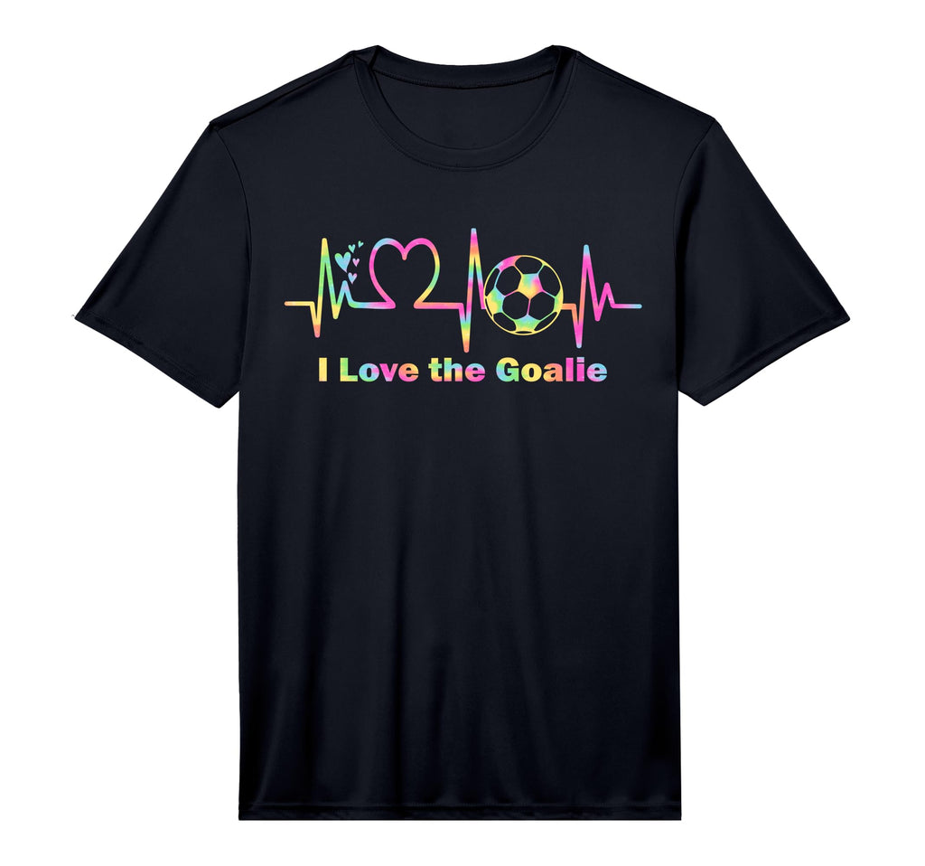 I Love Goalie Soccer Goalkeeper T-Shirt - Casual Everyday Wear Unisex