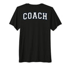 Coach Sports Trainer Varsity White T-Shirt - Custom Art Print Men Women