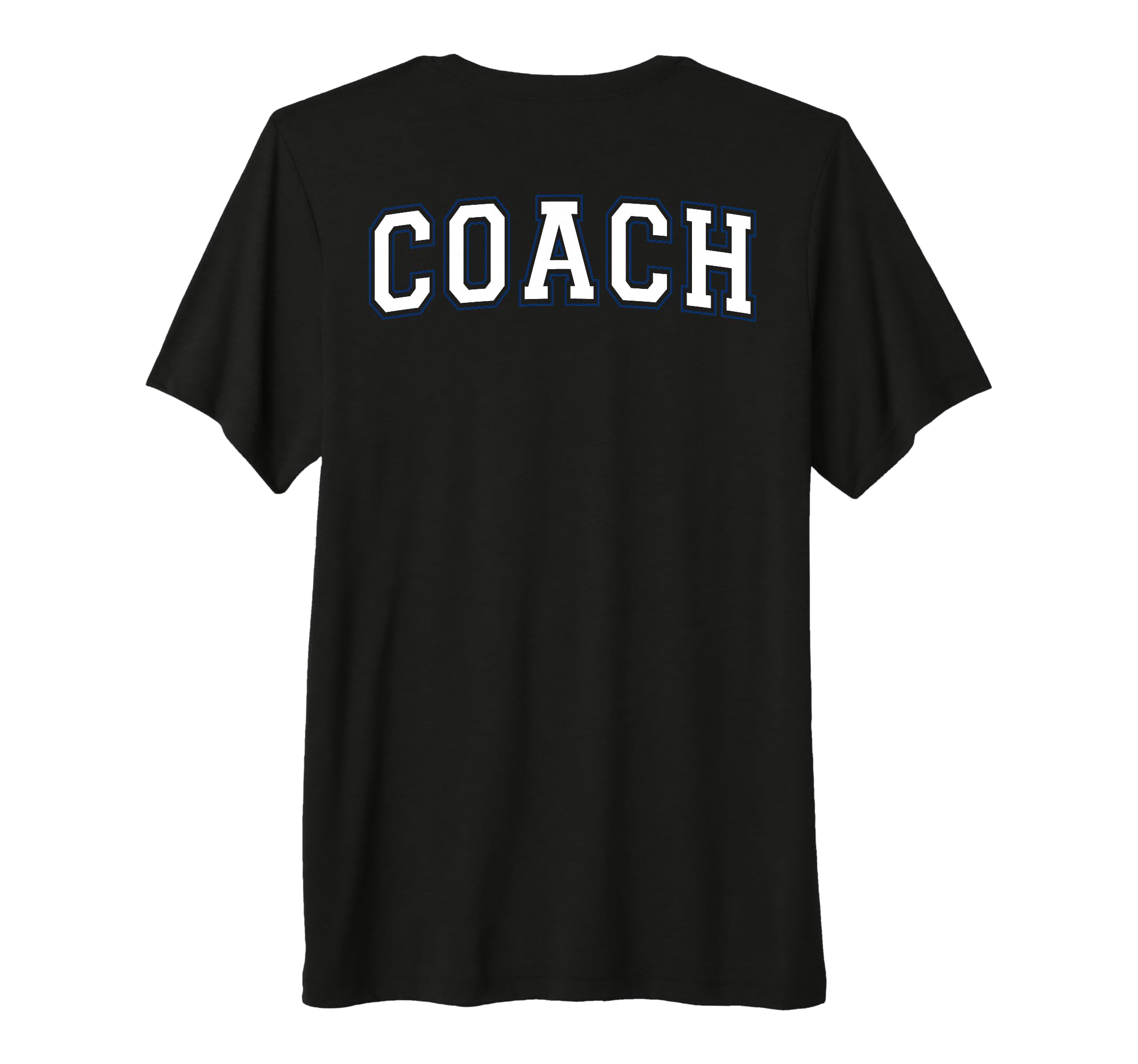 Coach Sports Trainer Varsity White T-Shirt - Custom Art Print Men Women
