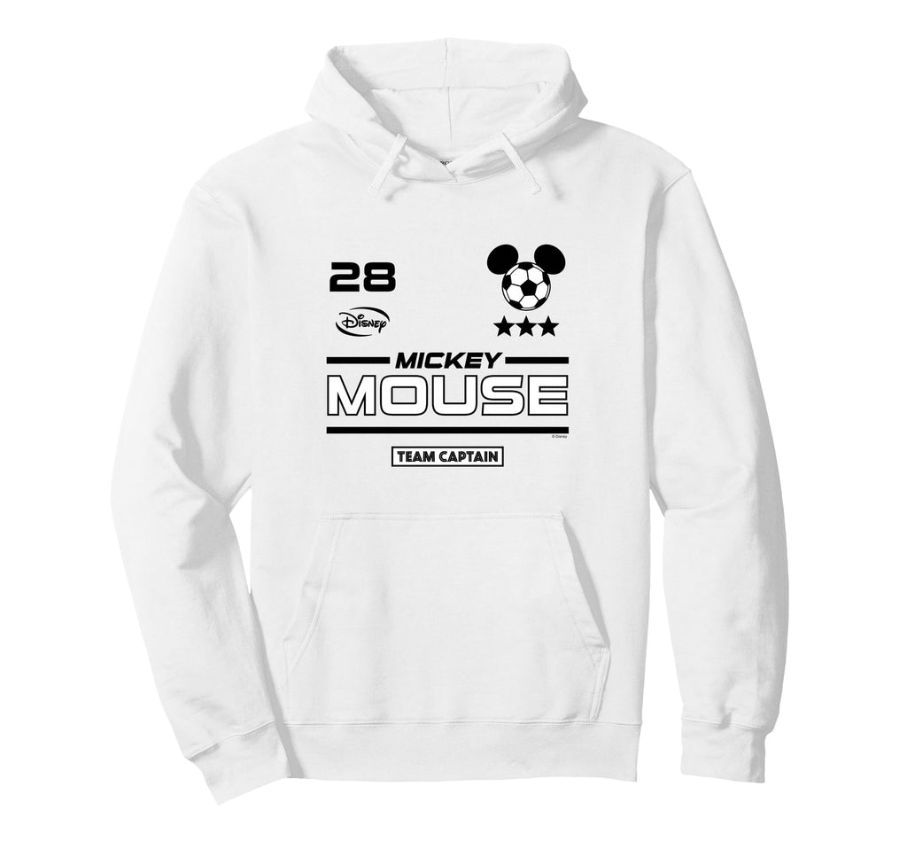 Mickey Mouse Team Captain Soccer Jersey Hoodie - Graphic Print Unisex