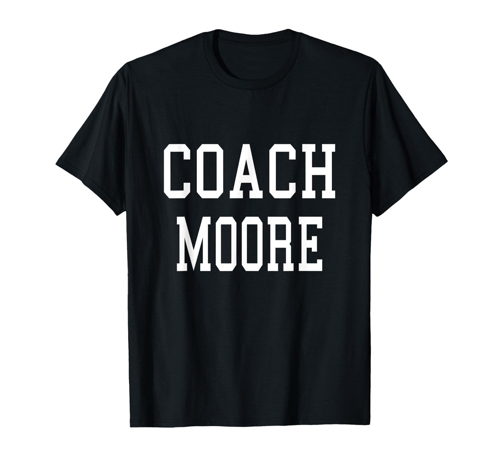 Coach Moore Custom Football Soccer T-Shirt - Casual Everyday Wear Unisex