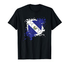 Soccer Ball Flag El Salvador T-Shirt - Fun Novelty Design for Adults