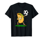 Taco Funny Soccer Dabbing Taco Gift T-Shirt - Custom Art Print Unisex