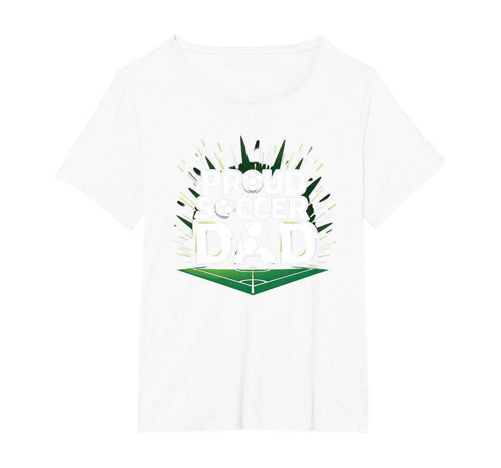 Proud Soccer Dad Cheering Sideline T-Shirt - Minimalist Print for Adults