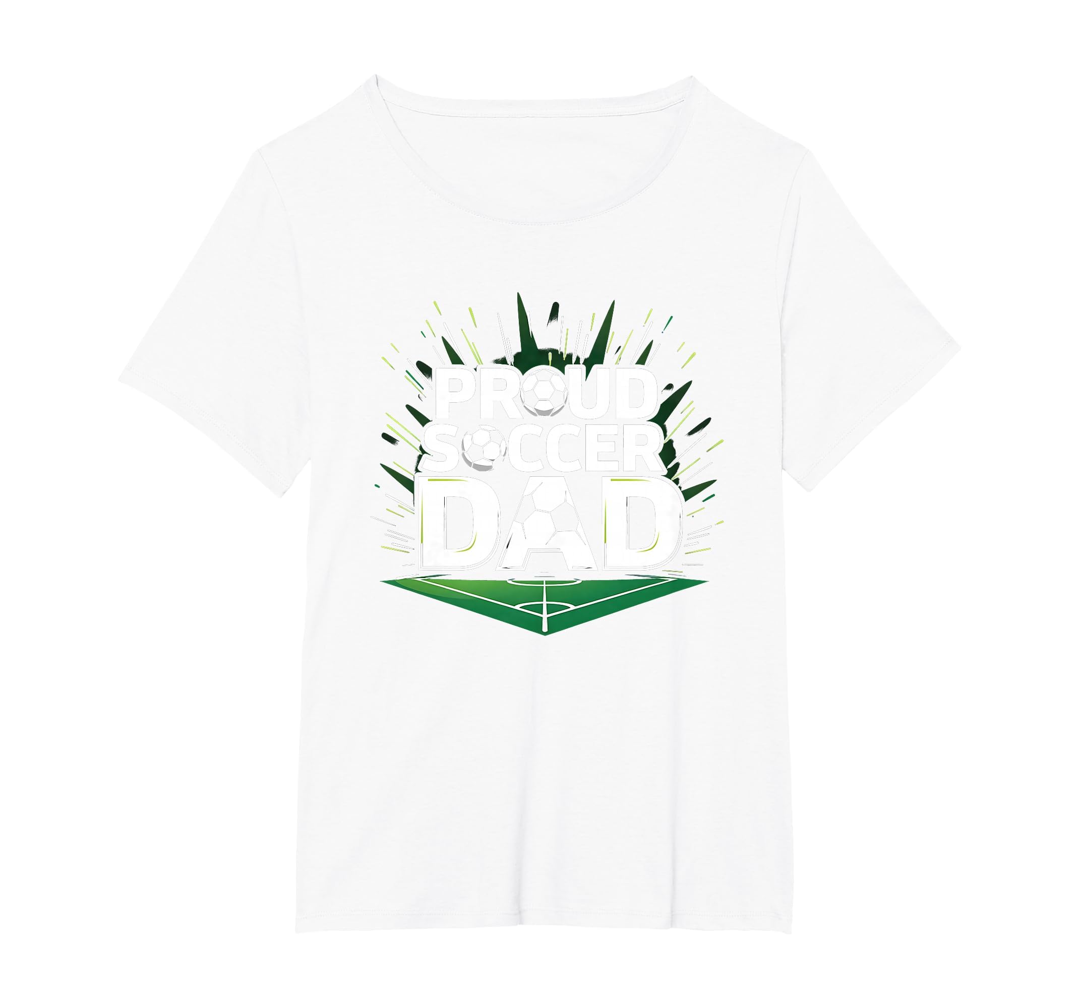 Proud Soccer Dad Cheering Sideline T-Shirt - Minimalist Print for Adults