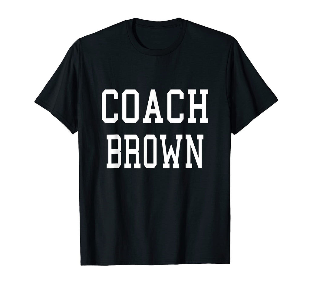 Coach Brown Custom Football Soccer T-Shirt - Casual Everyday Wear Unisex
