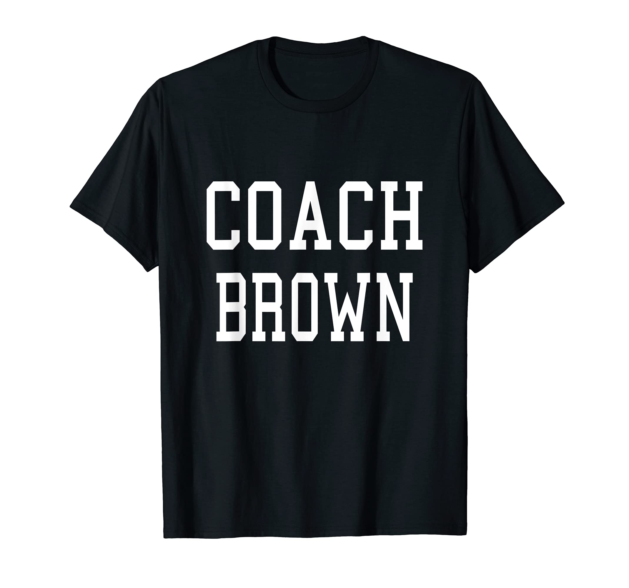 Coach Brown Custom Football Soccer T-Shirt - Casual Everyday Wear Unisex