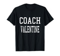 Coach Valentine Custom Football T-Shirt - Novelty Apparel for Adults