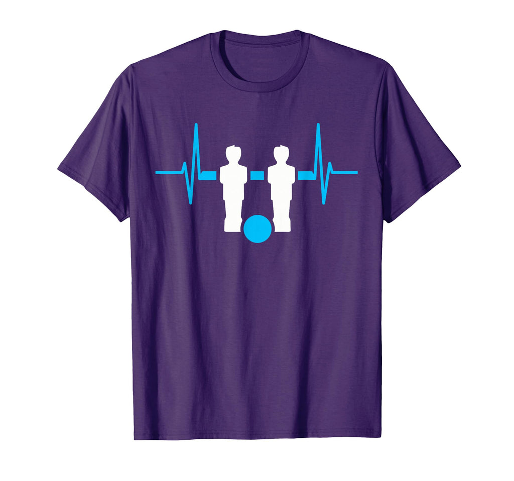 Foosball Table Soccer Heartbeat T-Shirt - Fun Novelty Design Unisex