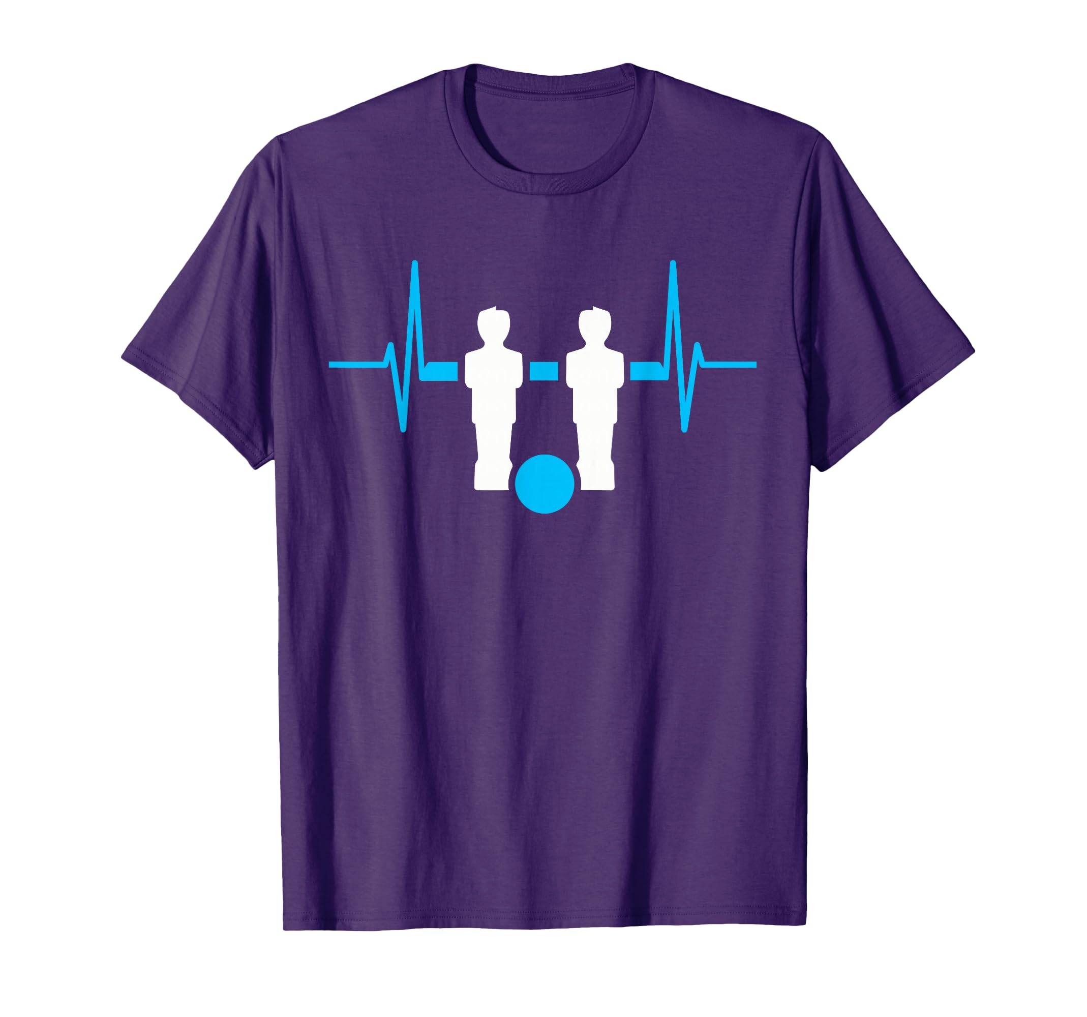 Foosball Table Soccer Heartbeat T-Shirt - Fun Novelty Design Unisex
