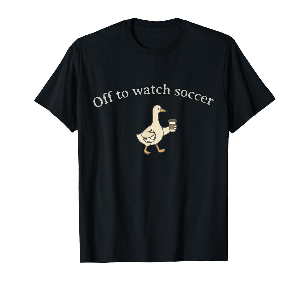 Funny Silly Goose Off To Watch T-Shirt - Custom Art Print for Adults
