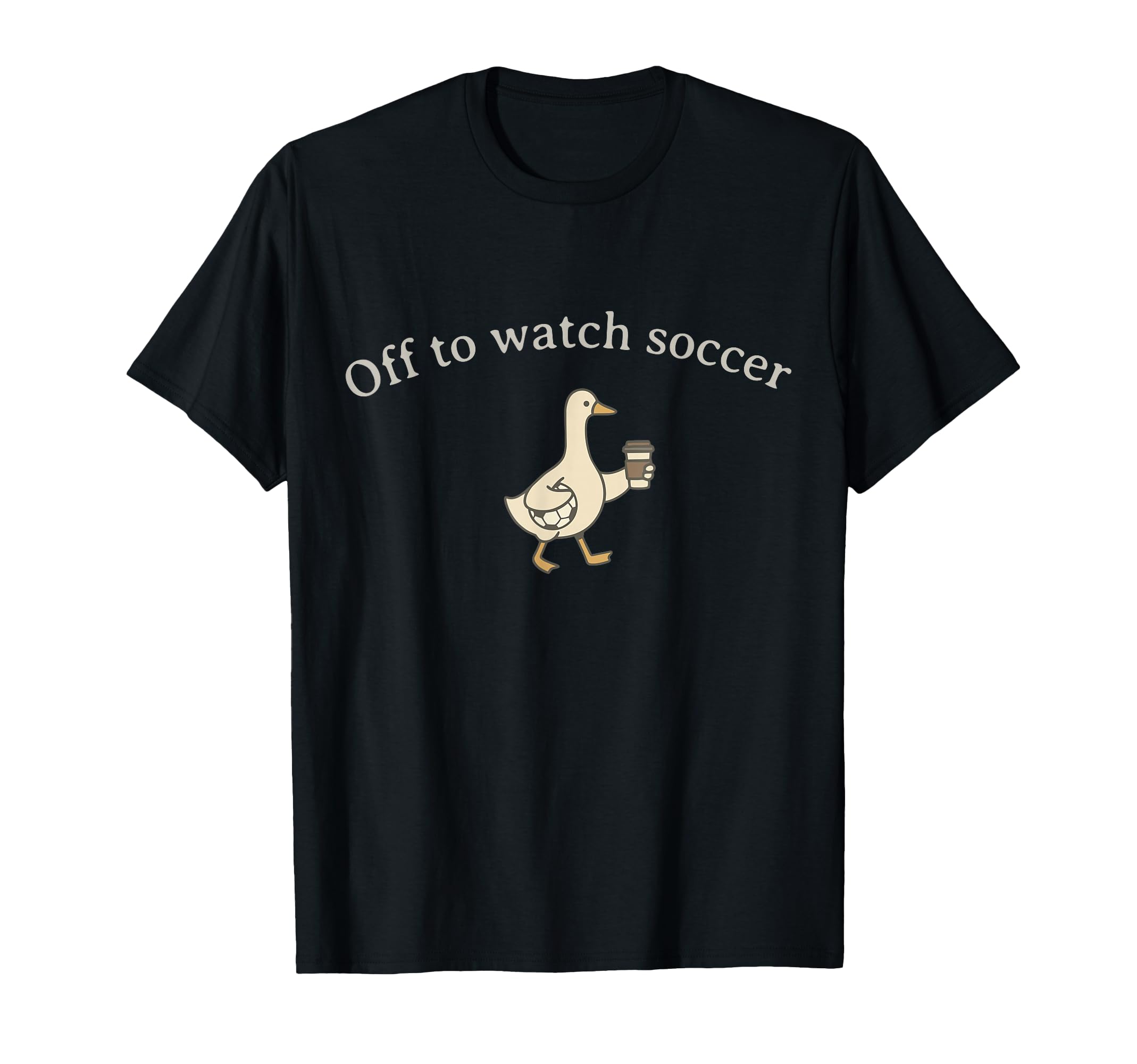 Funny Silly Goose Off To Watch T-Shirt - Custom Art Print for Adults