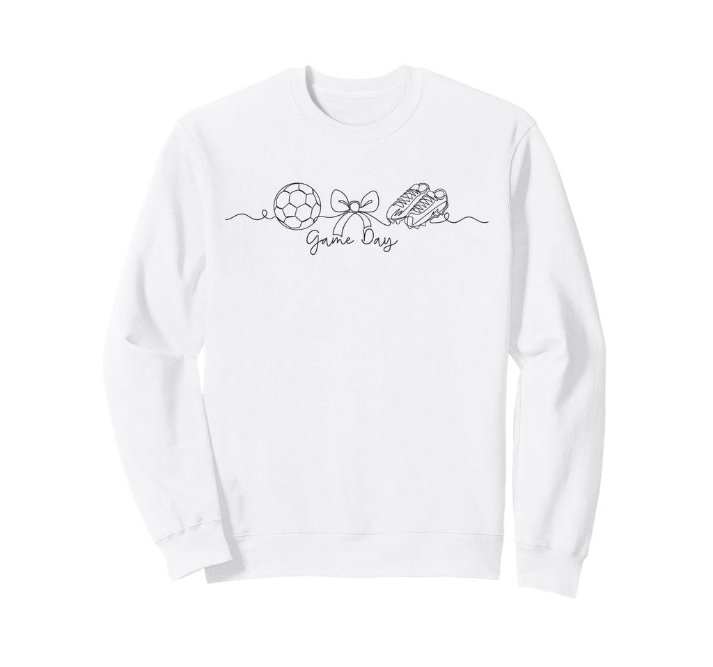 Soccer Mom Game Day Soccer Fan Mommy Sweatshirt - Trendy Graphic Unisex