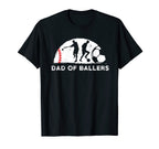 Dad Ballers Father Son Soccer T-Shirt - Aesthetic Graphic Men Women
