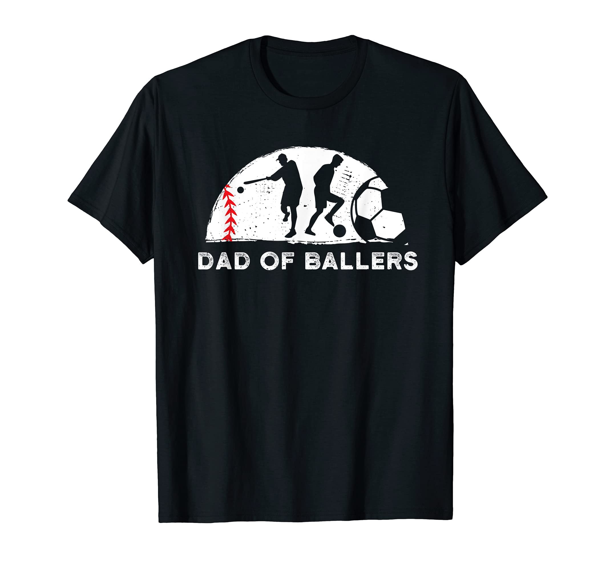 Dad Ballers Father Son Soccer T-Shirt - Aesthetic Graphic Men Women