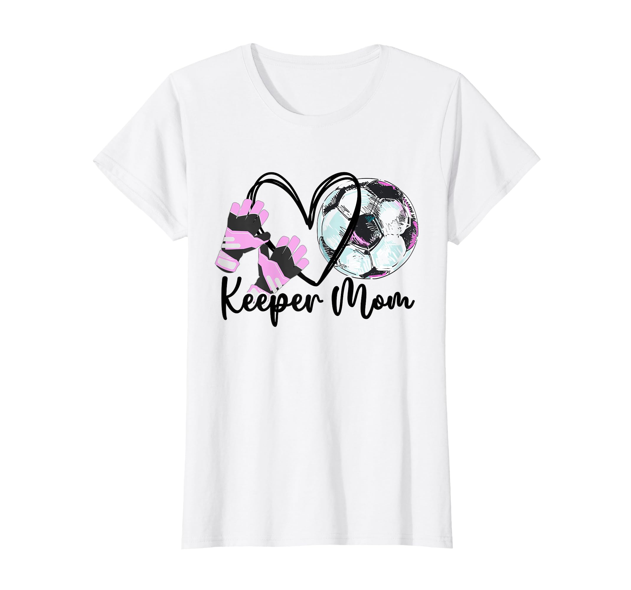 Keeper Mom Goalkeeper Soccer Mama T-Shirt - Unique Graphic Men Women