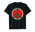 Watermelon Peace Symbol Hippie T-Shirt - Aesthetic Graphic Men Women