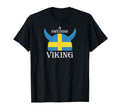 Sweden Swedish Viking T-Shirt - Minimalist Print for Adults