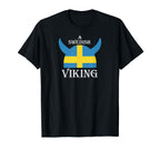 Sweden Swedish Viking T-Shirt - Minimalist Print for Adults
