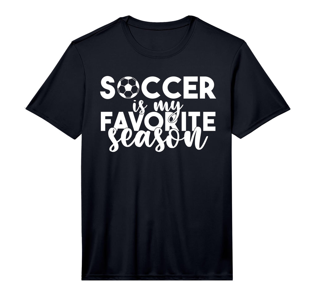 Soccer Is My Favorite Season Soccer T-Shirt - Trendy Graphic Unisex