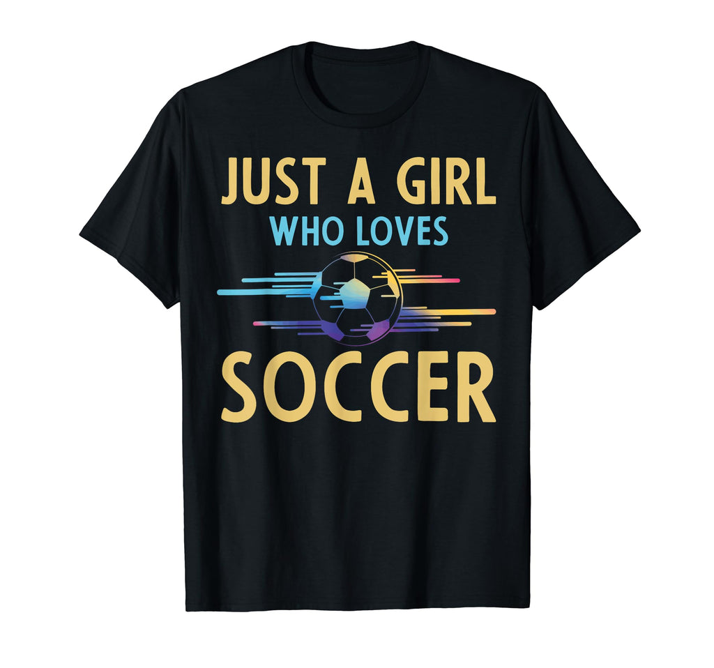 Soccer Fans Just Who Loves Soccer T-Shirt - Minimalist Print Men Women