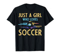 Soccer Fans Just Who Loves Soccer T-Shirt - Minimalist Print Men Women