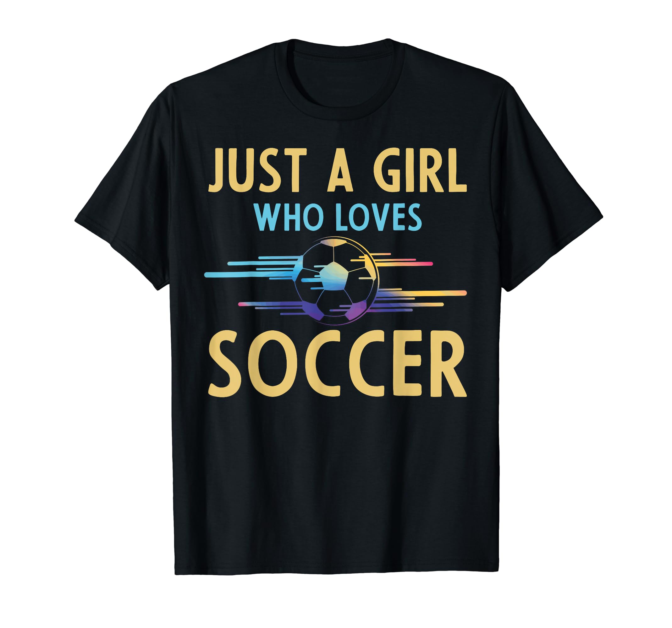 Soccer Fans Just Who Loves Soccer T-Shirt - Minimalist Print Men Women