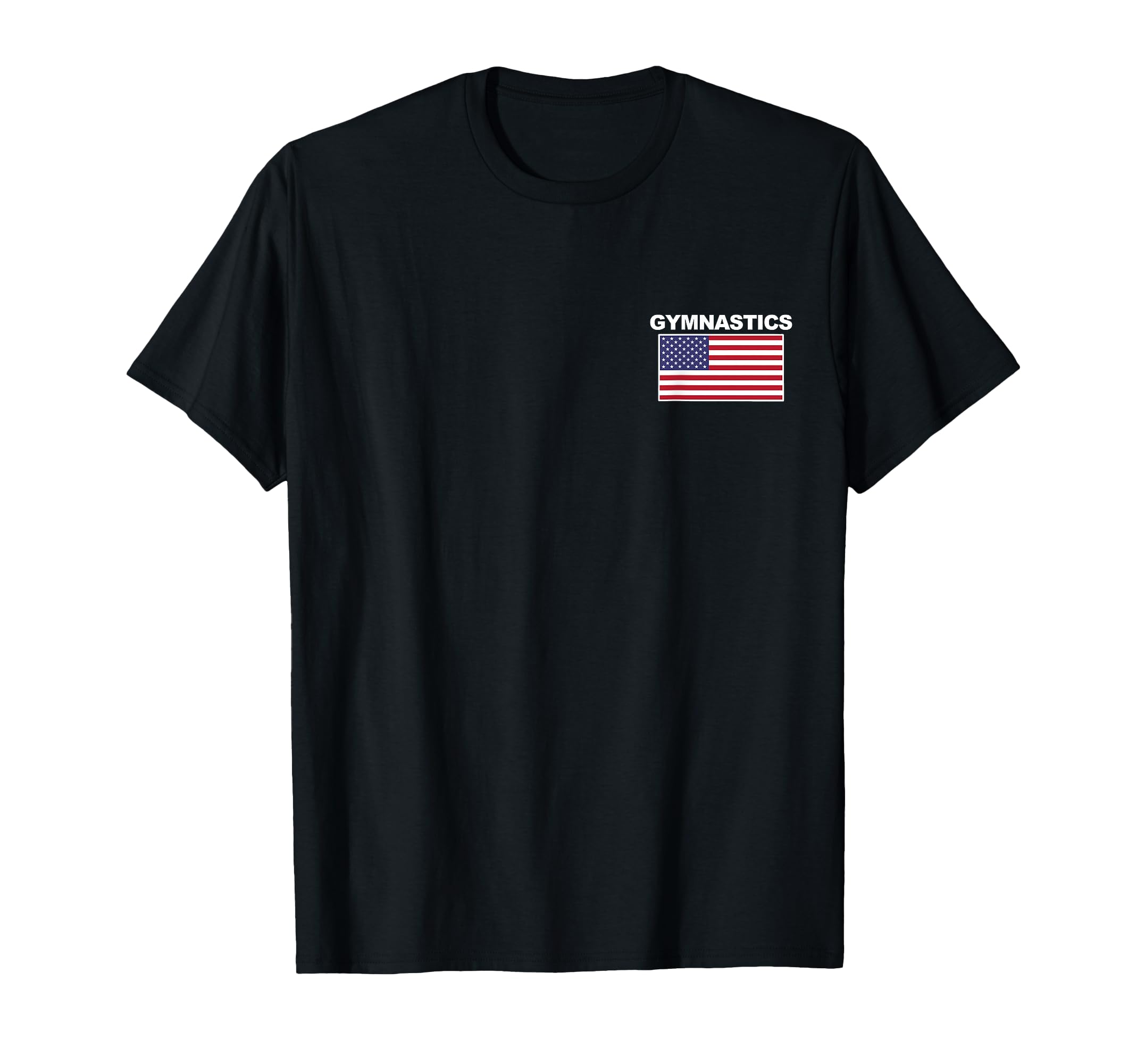 Usa Flag Gymnastics Team Gym Equipment T-Shirt - Trendy Graphic for Adults