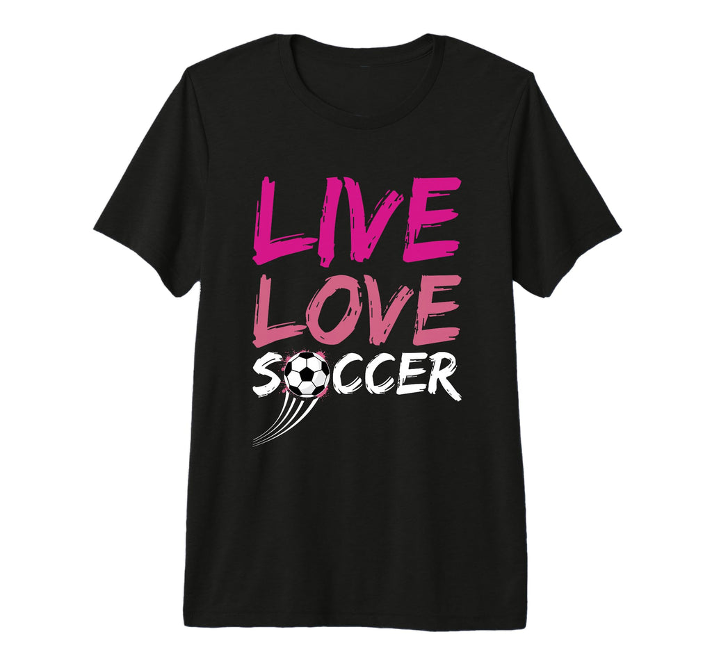 Live Love Soccer Enthusiast Pride Art T-Shirt - Unique Graphic for Adults