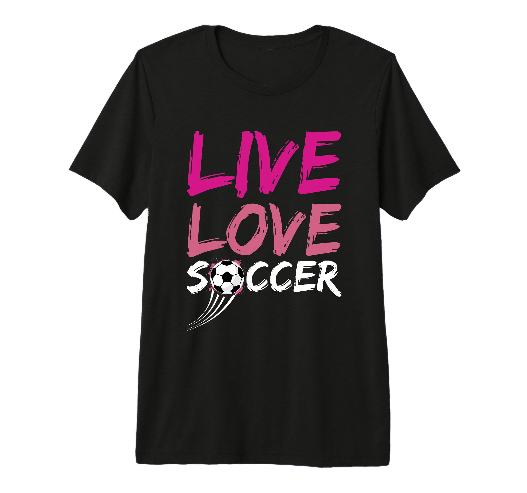Live Love Soccer Enthusiast Pride Art T-Shirt - Unique Graphic for Adults