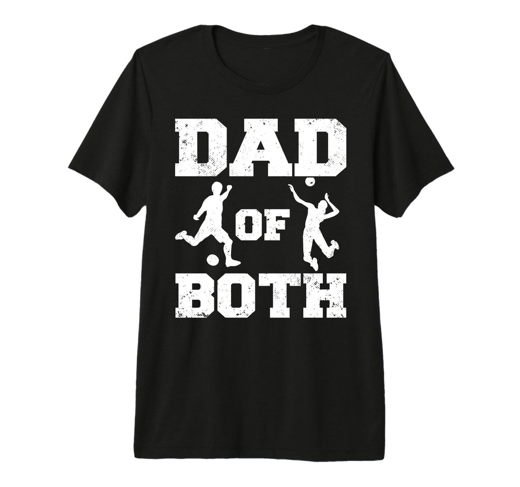 Mens Dad Both Funny Soccer T-Shirt - Streetwear Style for Adults