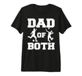 Mens Dad Both Funny Soccer T-Shirt - Streetwear Style for Adults