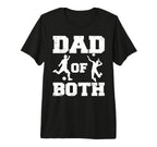 Mens Dad Both Funny Soccer T-Shirt - Streetwear Style for Adults