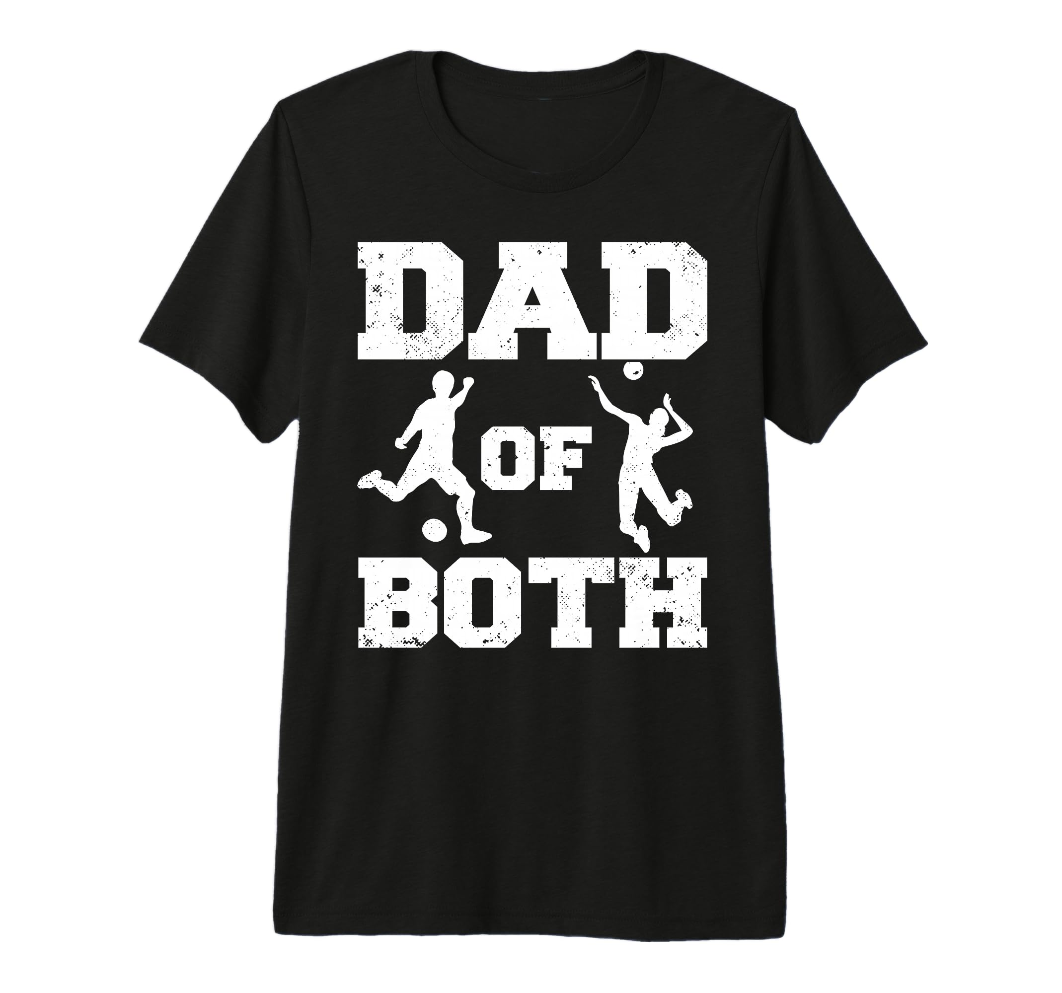 Mens Dad Both Funny Soccer T-Shirt - Streetwear Style for Adults