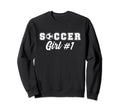 Soccer Number One Sweatshirt - Fun Novelty Design for Adults