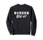Soccer Number One Sweatshirt - Fun Novelty Design for Adults