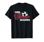 Funny Soccer Dad Grandpa Papa T-Shirt - Minimalist Print Men Women