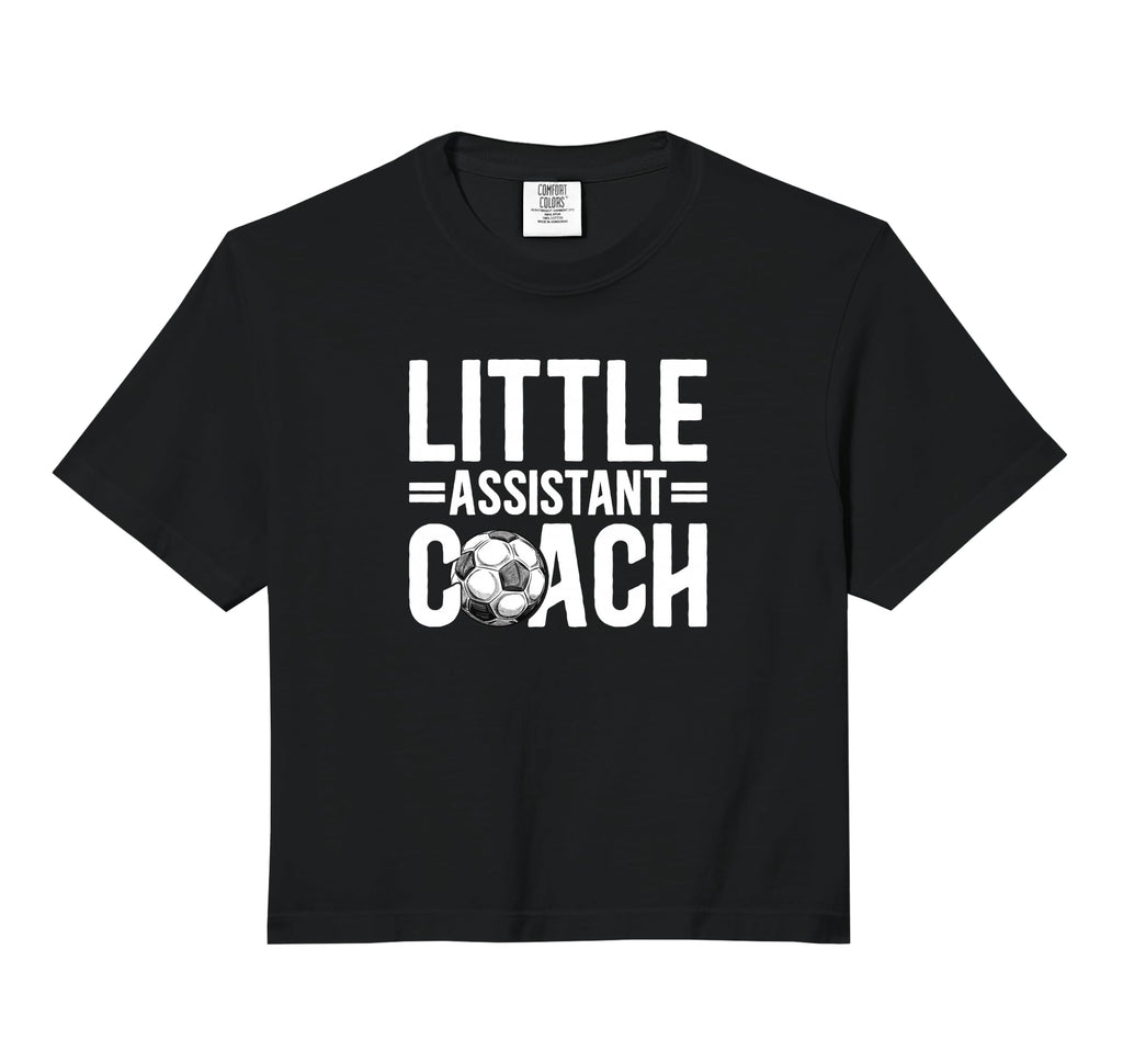 Little Assistant Coach Soccer Assistant T-Shirt - Aesthetic Graphic Unisex