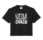 Little Assistant Coach Soccer Assistant T-Shirt - Aesthetic Graphic Unisex
