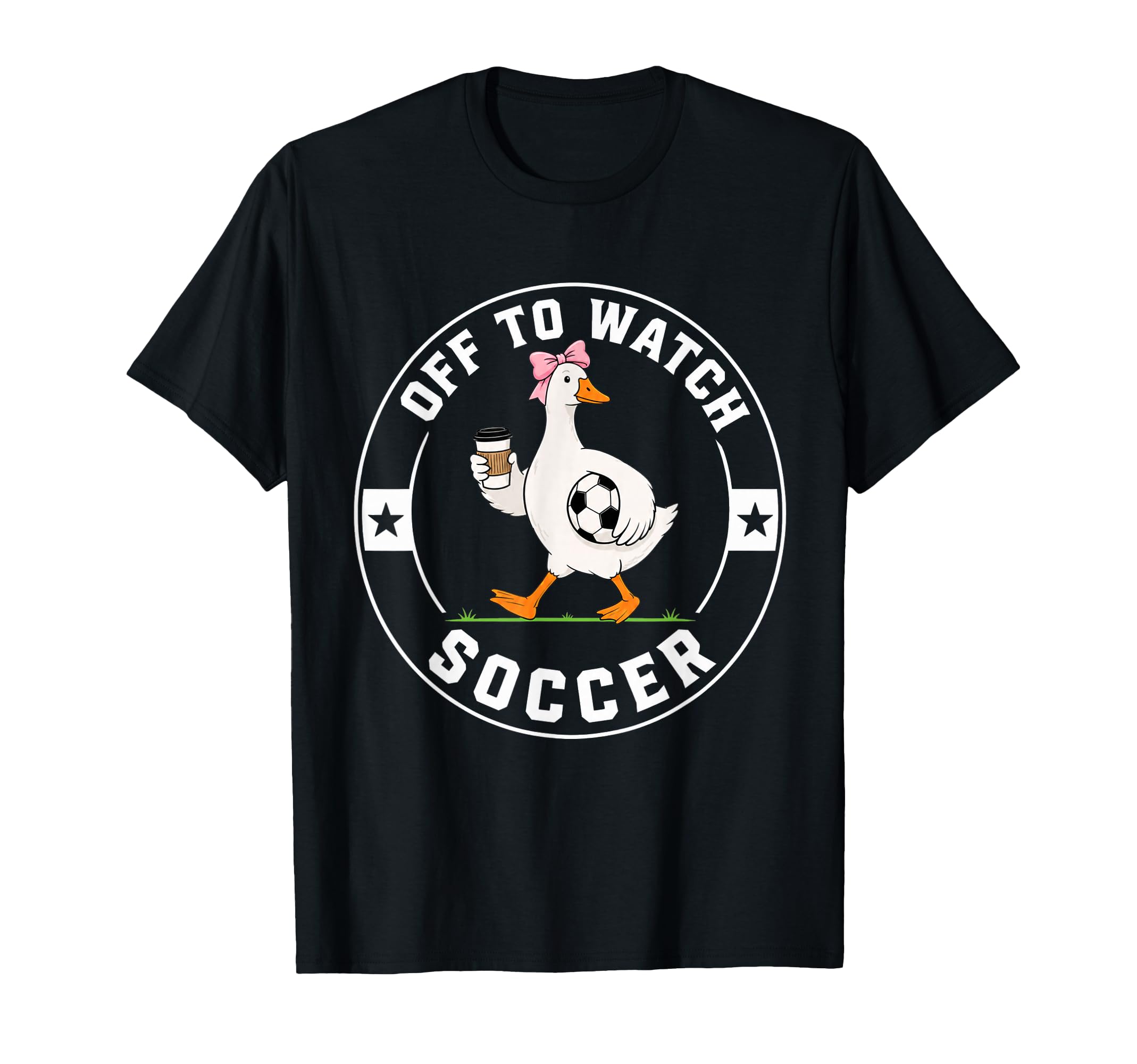 Off To Watch Soccer Funny Silly Goose T-Shirt - Streetwear Style Men Women
