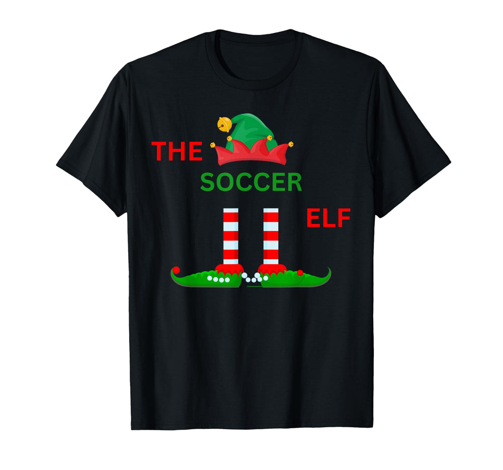 Soccer Funny Elf Pajamas Family T-Shirt - Minimalist Print Unisex