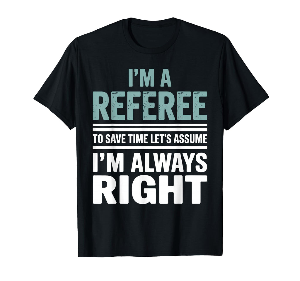 Funny Referee Art Soccer Football T-Shirt - Casual Everyday Wear Men Women