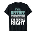 Funny Referee Art Soccer Football T-Shirt - Casual Everyday Wear Men Women