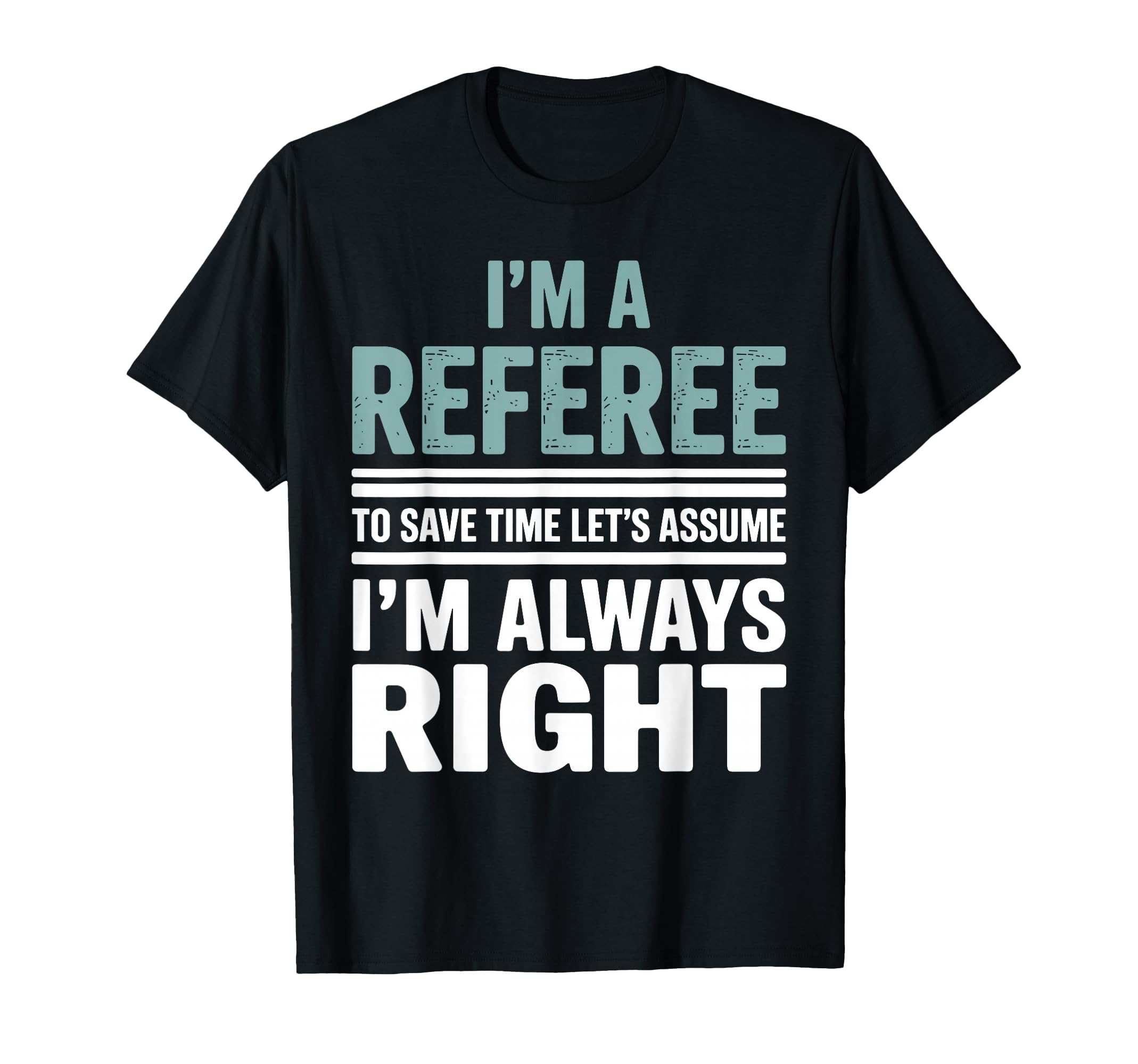 Funny Referee Art Soccer Football T-Shirt - Casual Everyday Wear Men Women