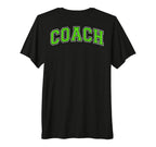 Coach Sports Trainer Lime Green White T-Shirt - Graphic Print for Adults