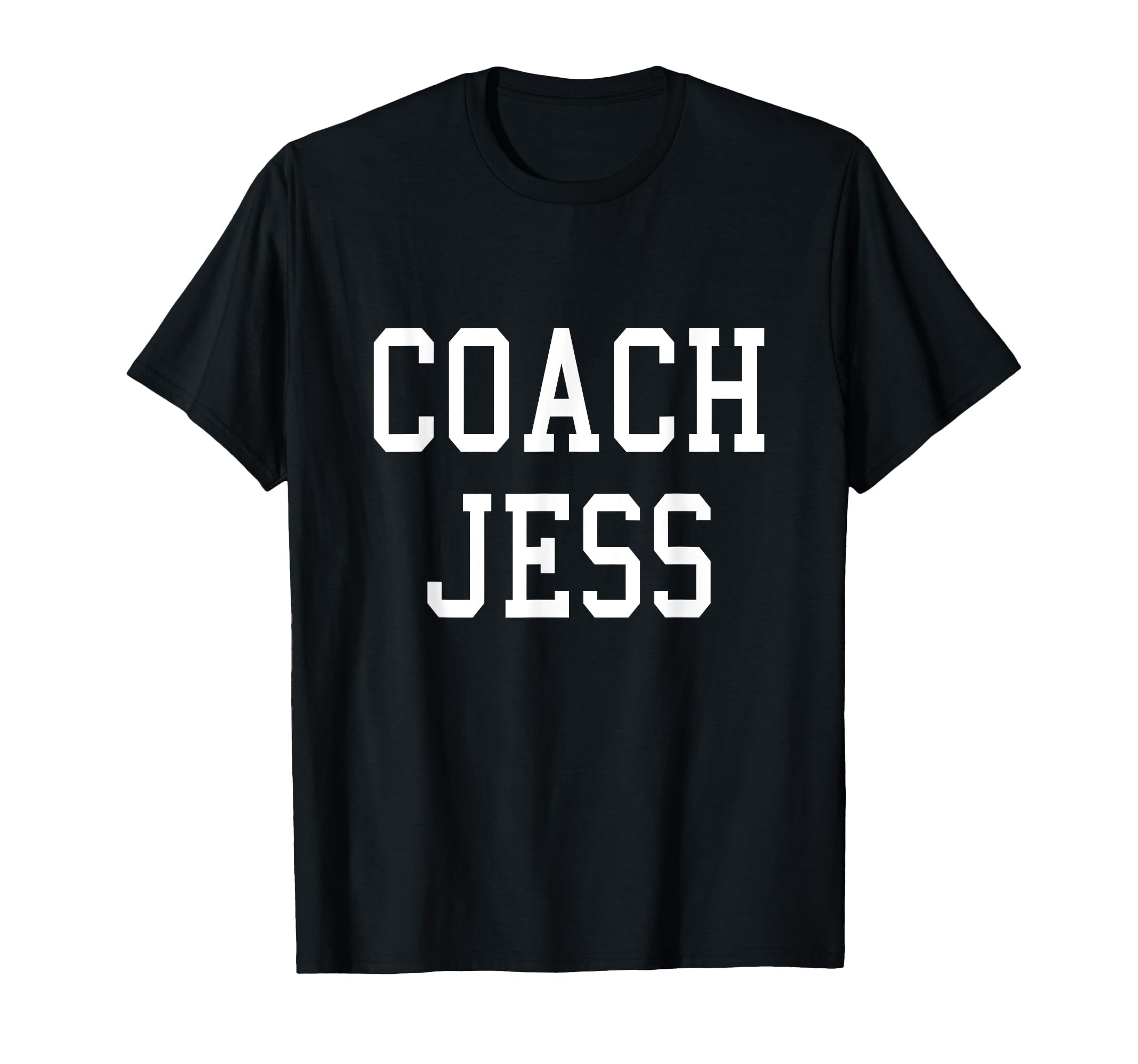 Coach Jess Custom Football Soccer T-Shirt - Minimalist Print for Adults